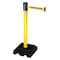 Retracta-Belt Barrier Post with Belt, Yellow, 15 ft Length, 40 in Post Height, Caution Do Not Enter, Yellow 322YA-CAU - alternate 1