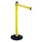 Retracta-Belt Barrier Post with Belt, Yellow, 10 ft Length, 40 in Post Height, Yellow 301YA-YW - alternate 1