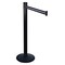 Retracta-Belt Barrier Post with Belt, Black, 10 ft Length, 40 in Post Height, Black 301BA-BW - alternate 1