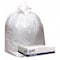 Genuine Joe 56 gal Trash Bags, 0.90 mil (23 Micron), White, 100 PK GJO4347W - alternate 1