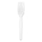 Genuine Joe Heavyweight White Plastic Forks, PK40 GJO0010430CT - alternate 1
