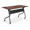 Lorell Rectangle Lorell Cherry Flip Top Training Table, 23.6 W, 48 L, 29.5 H, Melamine Top, Cherry LLR59515 - alternate 1