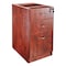 Lorell Pedestal Lorell Contemporary Furniture, Laminate, Cherry (Cabinet), Silver (Handle) LLR69604 - alternate 1