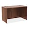 Lorell Desk, 24" D X 29-1/2" H, 48" W X 3mm PVC (Edge), Metal, Walnut LLR34390 - alternate 1