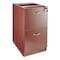 Lorell 15-1/2" W Lorell Contemporary Furniture, Laminate, Mahogany (Cabinet), Silver (Handle) LLR69605 - alternate 1