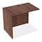 Lorell Desk Return Return, 24" D X 29-1/2" H, 35" W X 3mm PVC (Edge), Metal, Walnut LLR34400 - alternate 1
