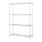 Lorell Wire Shelving Unit, 18"D x 48"W, 4 Shelves, Chrome LLR84181 - alternate 1