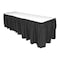 Genuine Joe Nonwoven Table Skirts, Polyester, Black GJO11916 - alternate 1