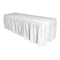 Genuine Joe Nonwoven Table Skirts, Polyester, White GJO11915 - alternate 1