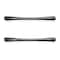 Lorell Office Drawer Transitional Pulls, Blk, PK2, Black, Aluminum Alloy, 4.5 in W, 1 in H, 0.4 in D LLR34345 - alternate 1