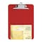 Nature Saver Plastic Clipboard, Red NAT01541 - alternate 1
