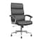 Lorell Executive Chair Leather High-Back ChairBlack Back, Fixed Arms, 18-1/2" to 22-1/2" Height, Leather LLR20018 - alternate 1
