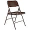 National Public Seating Folding Chair, Brown, Steel, Unpadded, PK4 203 - alternate 1