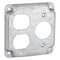 Raco Box Cover, 2 Gang, Steel, Duplex Receptacle Cover Type 806C - alternate 1
