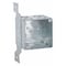 Raco Electrical Box, 45 cu in, Wall Box Type, 2 Gangs, Steel, Square Shape 255 - alternate 1