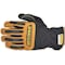 Ironclad Performance Wear Ranchworx(R) Mechanics Gloves, Goatskin Leather Palm, Nylon, Spandex Back, S, Black/Tan RWG2-02-S - alternate 3