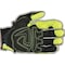 Ironclad Performance Wear I-Viz(R) Hi-Vis Mechanics Gloves, Synthetic Leather Palm, Nylon, Spandex Back, L, Green IVG2-04-L - alternate 2