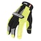 Ironclad Performance Wear I-Viz(R) Hi-Vis Mechanics Gloves, Synthetic Leather Palm, Nylon, Spandex Back, L, Green IVG2-04-L - alternate 1