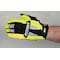 Ironclad Performance Wear I-Viz(R) Hi-Vis Mechanics Gloves, Synthetic Leather Palm, Nylon, Spandex Back, L, Green IVG2-04-L - alternate 3