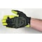 Ironclad Performance Wear I-Viz(R) Hi-Vis Mechanics Gloves, Synthetic Leather Palm, Nylon, Spandex Back, L, Green IVG2-04-L - alternate 5
