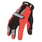 Ironclad Performance Wear I-Viz(R) Hi-Vis Mechanics Gloves, Synthetic Leather Palm, Nylon, Spandex Back, XL, Orange IVO2-05-XL - alternate 1
