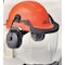 Deltaplus Hard Hat, ProGuard(TM), Polypropylene, 6 Point Ratchet, Type 1, Class E, Orange (Cap)/Black (Muff) CU-30L - alternate 3