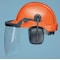 Deltaplus Hard Hat, ProGuard(TM), Polypropylene, 6 Point Ratchet, Type 1, Class E, Orange (Cap)/Black (Muff) CU-30L - alternate 1