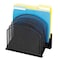 Safco Letter Tray/File Holder, Black, Steel, 11 1/4 in W, 7 1/4 in L, 12 in H 3257BL - alternate 1