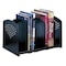 Safco Adjustable Bookrack, Black, Steel, 15 1/2 in W, 9 in L, 9 1/4 in H 3116BL - alternate 1