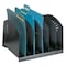 Safco Letter Tray/File Holder, Black, Steel, 12 1/4 in W, 11 1/4 in L, 8 in H, 11.1" D 3155BL - alternate 1