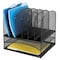 Safco Letter Tray/File Holder, Black, Steel, 13 1/4 in W, 11 1/2 in L, 13 in H 3255BL - alternate 1