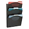 Safco Letter Size Wall Rack, 3, Comp 3172BL - alternate 1