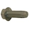 Zoro Select Thread Cutting Screw, 3/8" x 1 in, Zinc Plated Steel Hex Head Slotted Drive, 100 PK 3716FSWS - alternate 1
