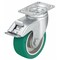 Zoro Select Swivel Plate Caster, Poly, 4 in., 400 lb., C L-ALST 100K-12-FI - alternate 1