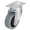 Zoro Select Swivel Plate Caster, Rubber, 3-1/2 in, 350 lb L-POEV 89KF-12-SG - alternate 1