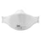 3M Particulate Respirator, N95, Aura, Flat-Fold, Dual Straps, Nose Foam, Metal Nose Clip, M, PK 20 9210+ - alternate 1