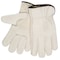 Mcr Safety Leather Drivers Gloves, Shirred Slip-On Cuff, Keystone Thumb, Cream, 2XL, 1 PR 3211XXL - alternate 1