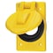 Hubbell Wiring Device-Kellems 1 Gang -Gang Vertical Weatherproof Cover, 2 27/32 in W, 4 9/16 in H HBL74CM24WO - alternate 1