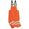 Viking Hi-Visibility Rain Bib Pants, Polyester, 31 1/2 in Inseam, 33 in Waist, 0.40mm Thickness, Orange, M D6329PO-M - alternate 2