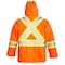 Viking 3-in-1 Tri-Zone Rain Jacket, 300 Denier Polyester/PVC, Class 3 Type R, Orange, L 6400JO-L - alternate 4
