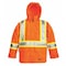 Viking 3-in-1 Tri-Zone Rain Jacket, 300 Denier Polyester/PVC, Class 3 Type R, Orange, L 6400JO-L - alternate 1