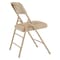 National Public Seating Vinyl Triple Brace Double Hinge Folding Chair, Beige, PK4 1301 - alternate 2