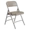 National Public Seating Vinyl Triple Brace Double Hinge Folding Chair, Grey, PK4 1302 - alternate 1