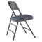 National Public Seating Vinyl Triple Brace Double Hinge Folding Chair, Blue, PK4 1304 - alternate 2