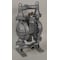 Dayton Double Diaphragm Pump, Cast iron, Air Operated, Santoprene, 164 GPM 22A599 - alternate 1