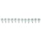 Senco Sheet Metal Screw, #8 x 1/2 in, Zinc Plated Steel Truss Head Phillips Drive, 1000 PK 08M050CDK - alternate 2