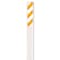 Zoro Select Marker Stakes With Stickers, Fiberglass, 3-3/4" Width, 66" Height, Orange/White FMK611WTORWT - alternate 1