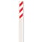 Zoro Select Marker Stakes With Stickers, Fiberglass, 3-3/4" Width, 66" Height, Red and White/White FMK611WTRDWT - alternate 1