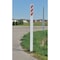 Zoro Select Marker Stakes With Stickers, Fiberglass, 3-3/4" Width, 66" Height, Red and White/White FMK611WTRDWT - alternate 3