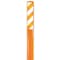 Zoro Select Marker Stakes With Stickers, Fiberglass, 3-3/4" Width, 66" Height, Orange and White/Orange FMK611ORORWT - alternate 1